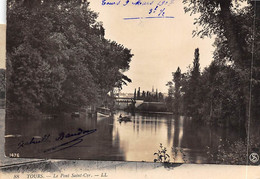 Tours       37          Quais-Ponts  . Perspective Sur Un Bras De Rivière.    (voir Scan) - Tours