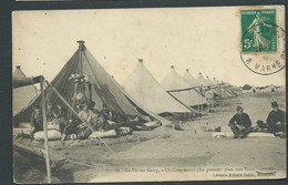N° 88  - La Vie Au Camp , Un Campement ( Au Premier Plan , Une Tente Ouverte )  - Maca3695 - Kazerne