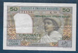 MADAGASCAR - 50 Francs - Madagascar