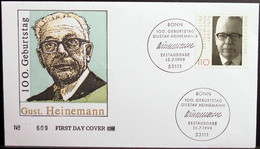 DEUTSCHLAND 1999 Mi-Nr. 2067 FDC - 1991-2000