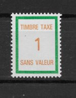 Fictif Taxe N° 34 De 1972 ** TTBE - Cote Y&T 2022 De 1 € - Finti