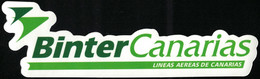 Autocollant Binter Canarias Lineas Aereas Compagnie Aérienne - Stickers