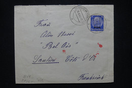 FRANCE /ALLEMAGNE - Enveloppe De Sennheim En 1941 Pour Saulieu, Affranchissement Surchargé Elsab - L 109817 - Elsass-Lothringen