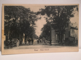 Italy Italia Postcard Marche FANO Viale Cairoli. Ed. Casanova - Fano. Not Shipped - Fano