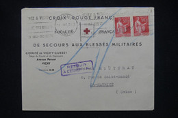 FRANCE - Enveloppe De La Croix Rouge De Vichy Pour St Maurice Et Retour En 1940 - L 109821 - Red Cross