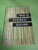 This Is Stereo Sound / DECCA Ffss/ The DECCA Record Company Limited/ LONDON/ 1960       VPN355 - Empfänger