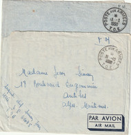 Lot De 2 Lettres TOE Divers Secteurs 1949 1950 Dont Tad Avec Millésime Masqué - Oorlog In Indochina En Vietnam