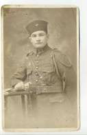 Carte Photo Militaria  - Soldat En Uniforme De Spahis - Photographe De Bourg (Ain) - Uniforms