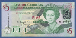 EAST CARIBBEAN STATES - St. Lucia - P.42L – 5 Dollars ND (2003) UNC Serie T843089L - Caribes Orientales