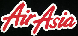 Autocollant Air Asia Compagnie Aérienne Malaisienne - Stickers