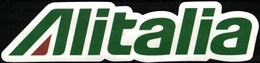 Autocollant Alitalia Società Aerea Italiana Compagnie Aérienne Italienne - Stickers