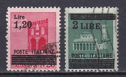 Italy, 1945, Destroyed Monuments/Overprinted, Set, USED - Usados