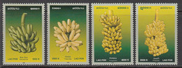 2006 Laos Bananas Fruits Complete Set Of 4 MNH - Laos