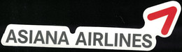 Autocollant Asiana Airlines Compagnie Aérienne Sud Coréenne - Stickers