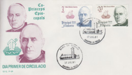 Enveloppe  FDC  1er  Jour   ANDORRE    Co - Princes  épiscopaux    1981 - Otros & Sin Clasificación