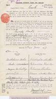 Ireland Cork Sherkin Island Revenue 1907 BILL OR NOTE NINE PENCE Die Harp/A 8-5-07 On Fisheries Loan - Non Classificati