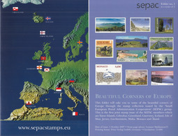 SEPAC-stamps, Folder No. 1, Postfrisch **, 11 Marken Beautiful Corners Of Europe, In Faltmappe 2007 - Collections