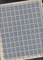 INFLA DR 319 AP A OR C, Bogen (10x10), Postfr.**, Platte 11/3/-, Mit 3x HT, 1x ST IV, 4x PE I, DZ: Bo, Rosettenm., 1923 - Infla