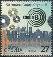 Serbia 2020. 50th Anniversary Of Radio Studio B (MNH OG) Stamp - Servië
