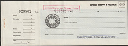 Tax/ Timbre Fiscal, Portugal - Selo De Cheques, $10 -|- Banco Totta & Açores - Lettres & Documents