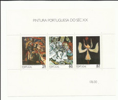 Portugal 1989 - 20th Century Portuguese Painting, 3rd Group S/S MNH - Blocks & Sheetlets