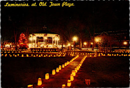 New Mexico Albuquerque Christmas Luminarios At Old Town Plaza - Albuquerque