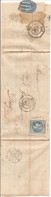 SEINE INFERIEURE (74)    LAC De  ROUEN OBLI GC 3219 Sur NAP Pour DAX + AMBULANT - 1849-1876: Période Classique