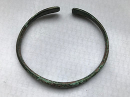Bracelet Romain En Bronze (tete De Serpent?) - Altri & Non Classificati
