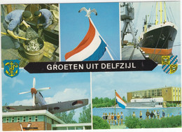 Delfzijl: SILVER 'SPITFIRE' MJ271 Vliegtuig, Oorlogsmuseum, Paling, Zwembad, Haven - (Nederland/Holland) - Nr. L 325 - Delfzijl