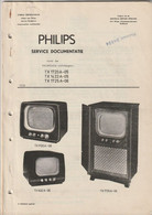 Brochure-leaflet Philips: Sevice Documentatie - Manual TV-televisie TX 1720A - TX 1422A - TX 1725A 1958 - Televisie