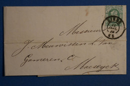 AF2 BELGIQUE    BELLE LETTRE  1868  LIEGE   A  MAESEYCK+  + AFFRANCH INTERESSANT - Other & Unclassified