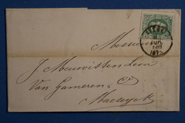 AF2 BELGIQUE  BELLE LETTRE  1873  LIEGE   A  MAESEYCK+  + AFFRANCH INTERESSANT - Other & Unclassified