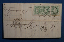 AF2 BELGIQUE  BELLE LETTRE  1874 GAND  A  BORDEAUX FRANCE+++++ AFFRANCH INTERESSANT - Other & Unclassified