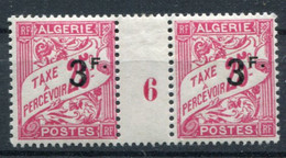 Algérie      Taxe 14 **        Paire Millésime 6 , Infime Charnière Sur Le Pont - Strafport