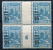 Algérie      72 **        Bloc De 4  ,millésime 6 - Unused Stamps