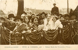 Chalon Sur Saône * Les Fêtes De Carnaval 1932 * La Voiture Fleurie Des Demoiselles D'honneur * Mi Carême Cavalcade - Chalon Sur Saone