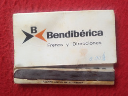 SPAIN CAJA DE CERILLAS FÓSFOROS MATCHBOX BOÎTE D'ALLUMETTES BENDIBÉRICA FRENOS Y DIRECCIONES BENDIX LOCKHEED ESPAGNE VER - Matchboxes