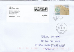 Espagne 2021 Lettre Suivie 1 Timbre - Covers & Documents