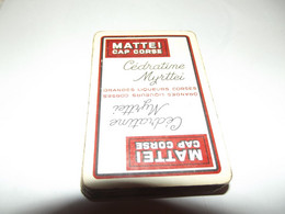 Jeu De 32 Cartes Mattei Cap Corse Cedratine Myrttei Grandes Liqueurs Corses (etat D'usage Sans Boite) - Playing Cards (classic)
