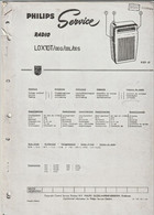 Brochure-leaflet Philips: Philips Service Manual Transistor Radio LOX10T Eindhoven (NL) - Literature & Schemes