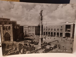 Cartolina  Lecce Piazza S.Oronzo 1956 - Lecce