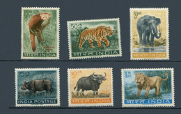 Inde -** N° 147 à 152 -  Animaux Sauvages - Lion, éléphant, Tigre, Etc.... - Neufs