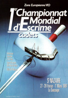 7252 Carte  Championnat Mondial D'Escrime Cadets 1987   SAINT NAZAIRE (scan Recto-verso) Loire Atlantique 44 - Fechten