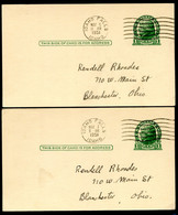 UX27 UPSS S37E 2 Postal Cards Idaho Falls ID 1951 - 1921-40