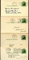 UX27 UPSS S37E 4 Postal Cards Used From IL 1945-51 - 1921-40