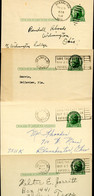 UX27 UPSS S37E 4 Postal Cards Used Missouri 1948-51 - 1921-40