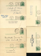 UX27 UPSS S37E 6 Postal Cards Used PENNSYLVANIA 1935-51 - 1921-40