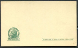 UX27 UPSS S37E Postal Card MISCUT INDICIA BOTTOM SIDE Mint 1925-52 - 1921-40