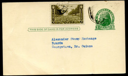 UX27 Postal Card Used New YorK NY To BRITISH GUIANA 1950 - 1921-40