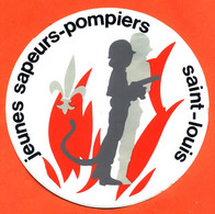 Autocollant Sticker Jeunes Sapeurs Pompiers De Saint Louis - Voir état - Stickers